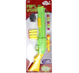 RIFLE LANÇADOR COM 4 DARDOS CART.63CM 9932